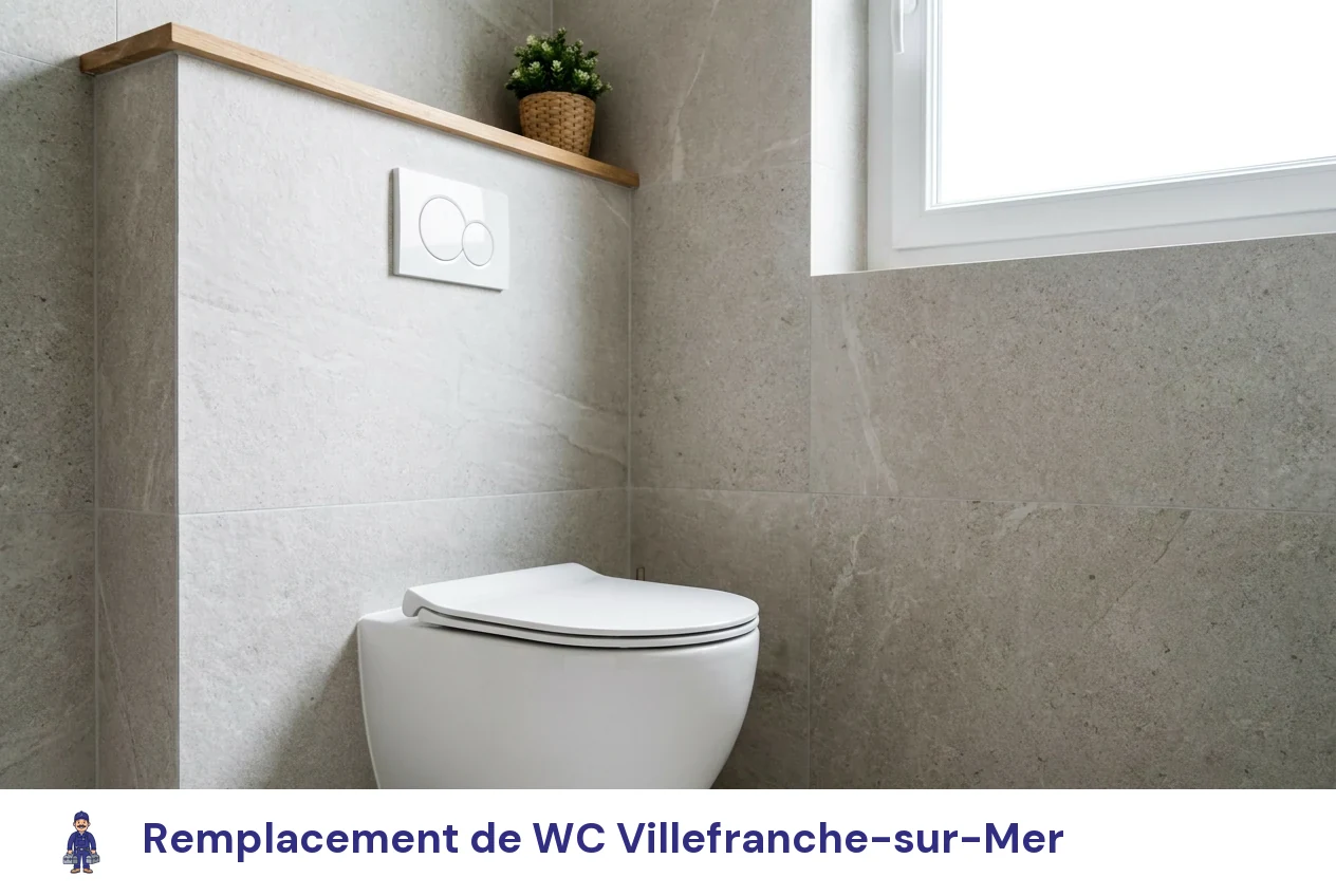 Remplacement de WC à Villefranche-sur-Mer