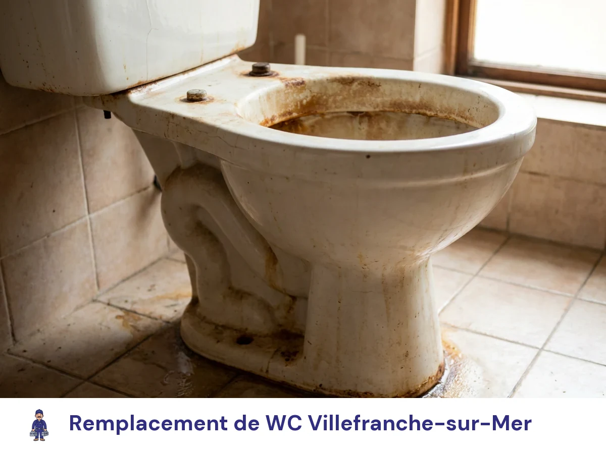 Remplacement de WC à Villefranche-sur-Mer