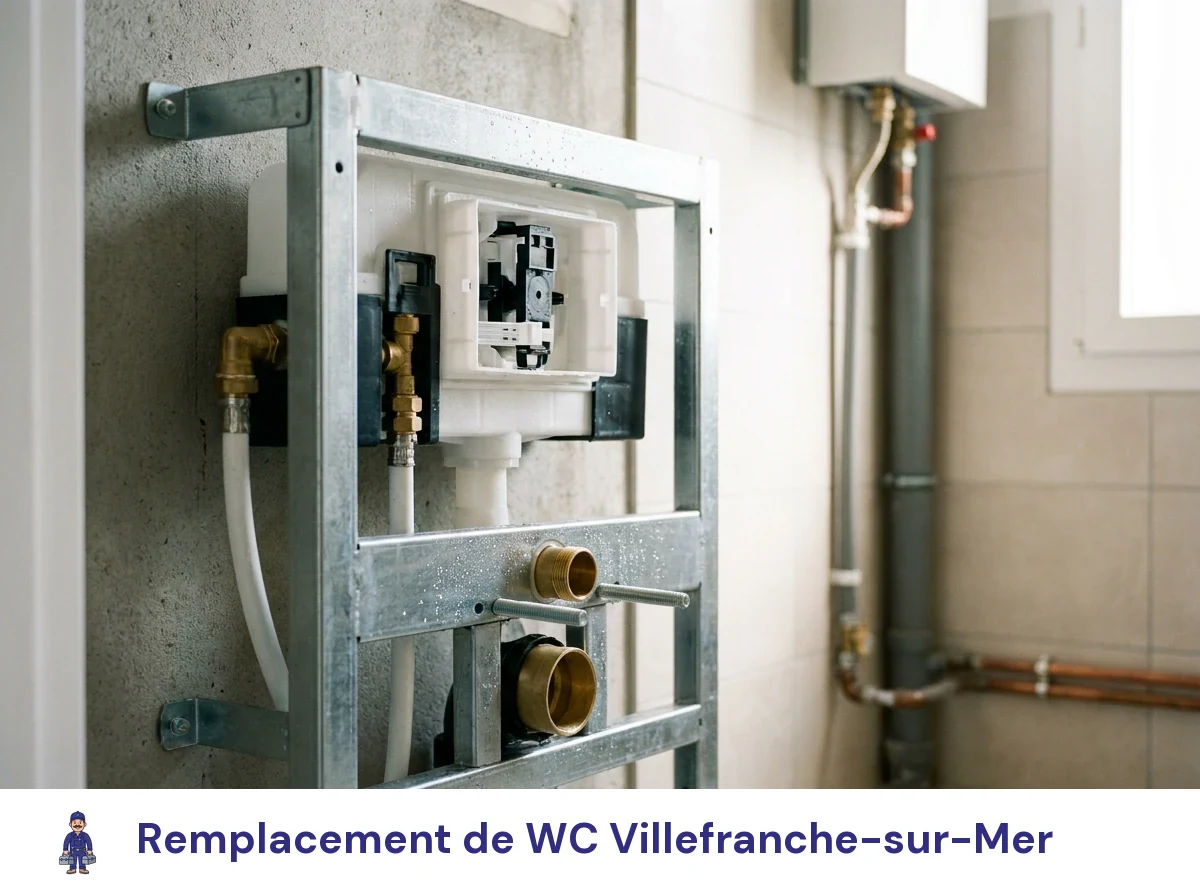 Remplacement de WC à Villefranche-sur-Mer